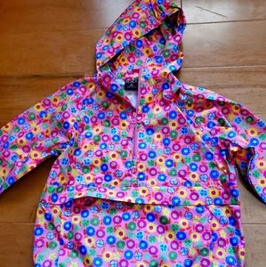 3 for $10 TCP Packable Floral Hooded Windbreaker girls small
